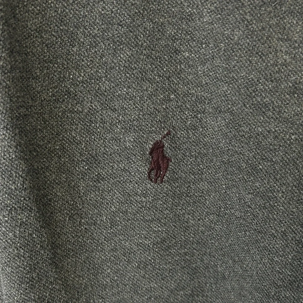 Vintage Polo by Ralph Lauren Dark Gray Long Sleeved Polo Shirt Men's Size XL